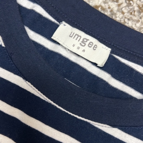 UMGEE | Navy Striped Dress w/ Pockets - Picture 11 of 12